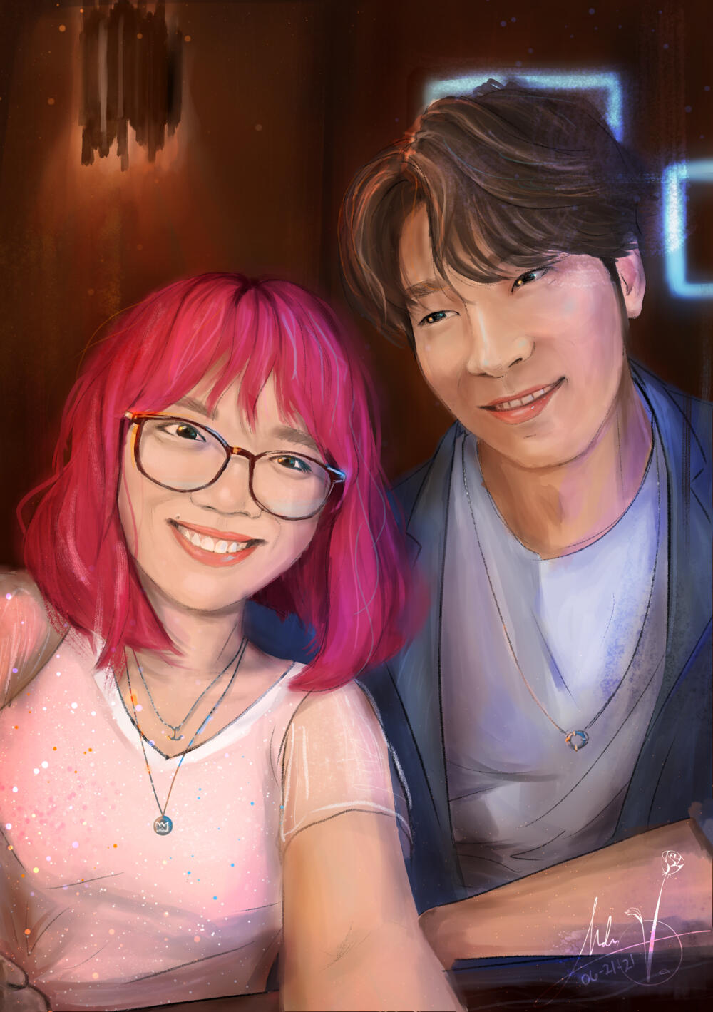 Commissioned "Couple" Portrait